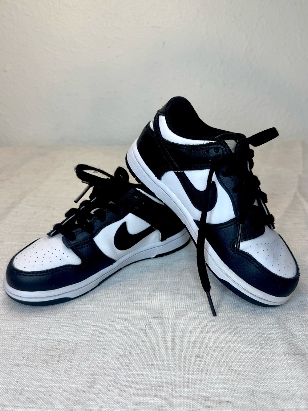 Nike Dunk Panda Kids Black and White Low-Top Sneakers 12C